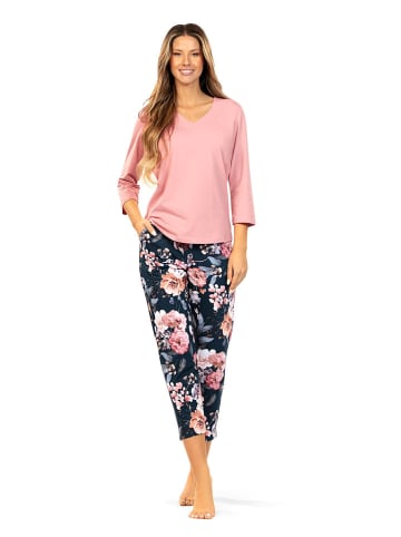 Wiesmann Pyjama in Rosa/ Schwarz