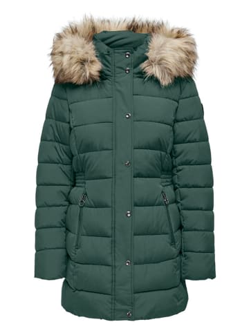 ONLY Steppmantel in Grün