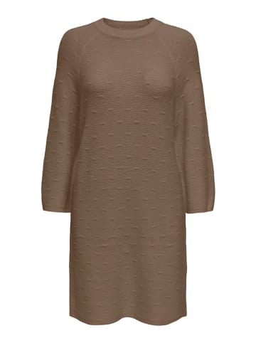 ONLY Strickkleid in Braun