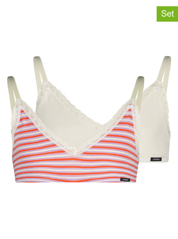 Skiny 2-delige set: bustiers meerkleurig/wit