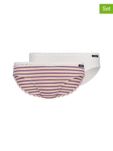 Skiny 2-delige set: slips wit/rood