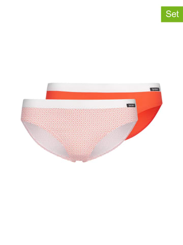Skiny 2-delige set: slips oranje/lichtroze