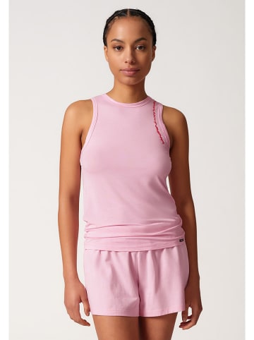 Skiny Top piżamowy w kolorze jasnoróżowym