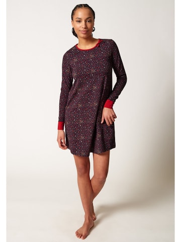 Skiny Nachthemd in Aubergine/ Rot