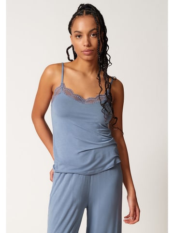 Skiny Pyjamatop lichtblauw