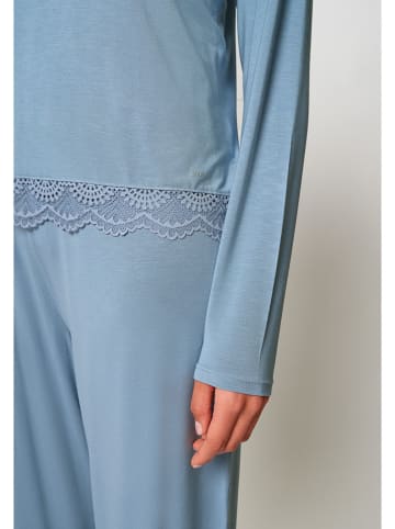 Skiny Koszulka piżamowa w kolorze błękitnym