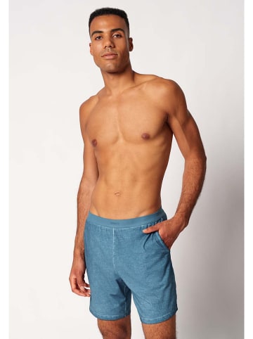 Skiny Szorty piżamowe w kolorze niebieskim