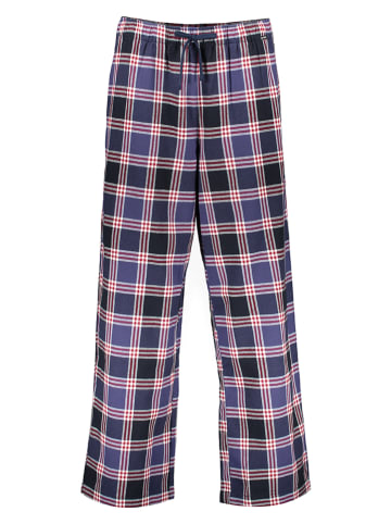 Skiny Pyjamabroek donkerblauw/rood