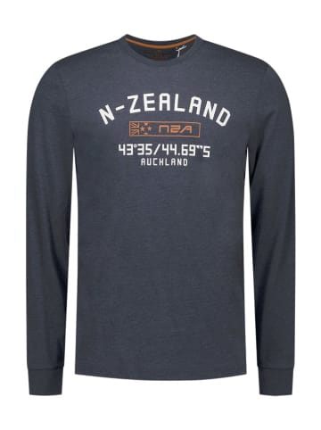 NEW ZEALAND AUCKLAND Longsleeve in Dunkelblau