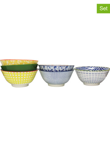 Ard'time 6er-Set: Schalen "Sabae" in Bunt - 550 ml