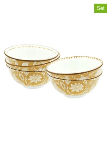 Ard'time 6er-Set: Schalen "Ambre" in Orange - Ø 15 cm