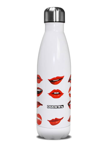 Ard'time Butelka termiczna "Kiss" w kolorze biało-czerwonym - 500 ml