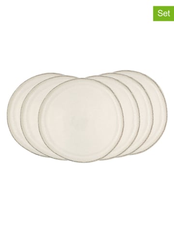Ard'time 6-delige set: dinerborden "Coton" crème - Ø 27 cm