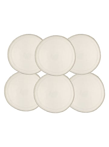Ard'time 6-delige set: dinerborden "Coton" crème - Ø 27 cm