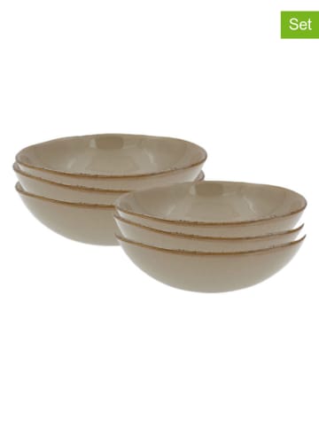 Ard'time 6-delige set: soepborden "Dune" groen - Ø 19 cm