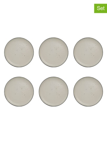 Ard'time 6-delige set: dinerborden "Japandi" beige - Ø 27 cm