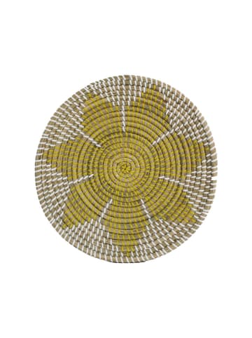 Ard'time Dekoteller "Mandala" in Beige/ Gelb - Ø 35 cm