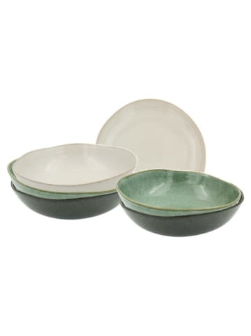 Ard'time 18-delig combiservies "Mila" groen/wit