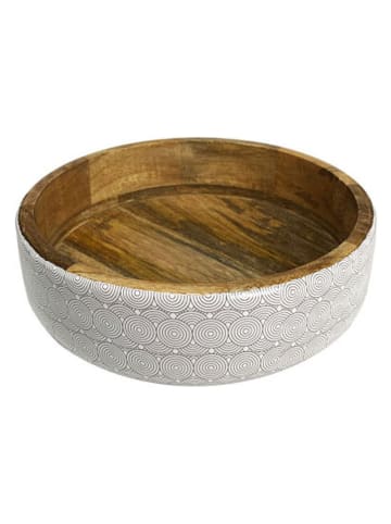 Ard'time Saladeschaal "Slow" wit/lichtbruin - Ø 25,5 cm