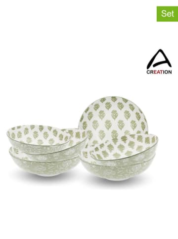 Ard'time 6-delige set: soepborden "Soliman" groen - Ø 21 cm
