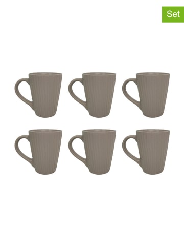 Ard'time Kubki (6 szt.) "Sugar" w kolorze szarym