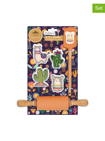 Ard'time 6-delige set: bakaccessoires "Lama" oranje