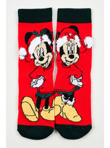 Disney Minnie Mouse Sokken "Minnie" rood/zwart
