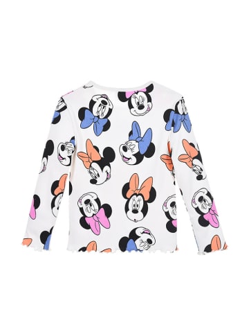 Disney Minnie Mouse Longsleeve "Minnie" in Weiß/ Bunt