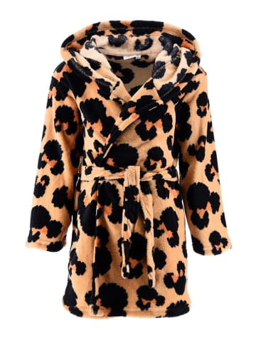 Disney Minnie Mouse Szlafrok "Minnie" w kolorze beżowo-czarnym