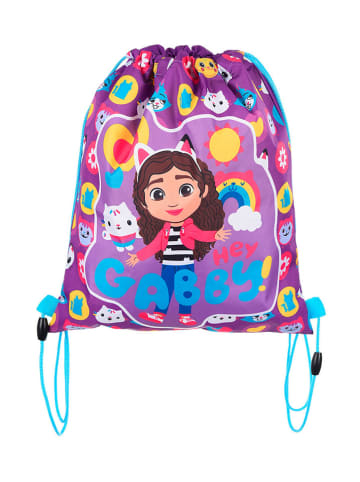 Gabby's Dollhouse Worek sportowy "Domek Gabi" w kolorze fioletowym