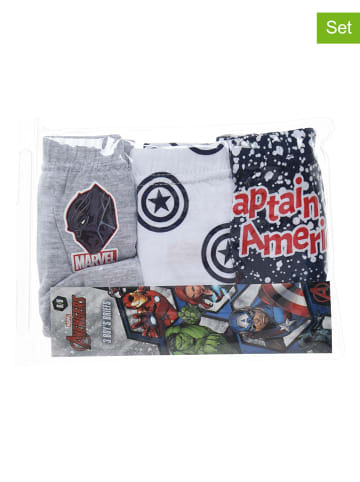 Avengers 3-delige set: slips "Avangers" grijs/wit/donkerblauw