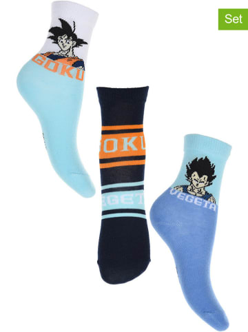 Dragon Ball Z 3-delige set: sokken "Dragon ball Z" blauw/meerkleurig