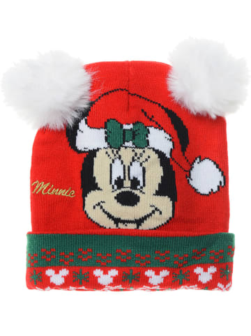 Disney Minnie Mouse Czapka "Minnie" w kolorze czerwonym