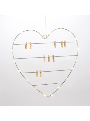 Profiline Decoratief ledobject zilverkleurig - Ø 39 cm