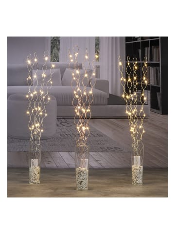 Profiline Dekoracyjne gałązki LED w kolorze srebrno-złoto-miedzianym - wys. 90 cm