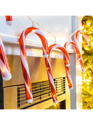 Profiline Ledlichtketting "Candy Cane" rood/wit