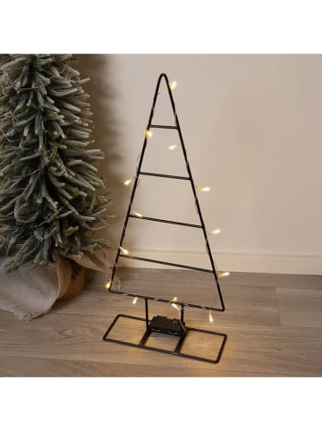 Hollybell Dekoracyjna lampa LED "Xmas-Tree" w kolorze czarnym - 27 x 60 x 10 cm