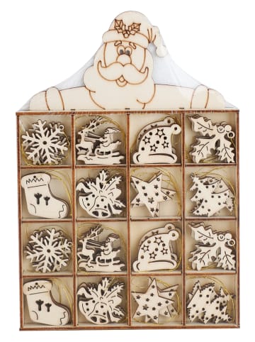 Profiline Dekoracyjne zawieszki (48 szt.) w kolorze jasnobrązowym