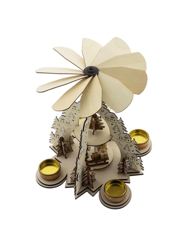 Profiline Weihnachtspyramide in Natur - (H)22,5 x Ø 28,5 cm