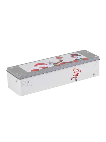 Hollybell Weihnachtsdose in Grau - (L)29,5 x (B)10 x (H)7 cm