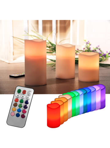 Nordheim LED-Kerzen mit Farbwechsel - 3 Stück