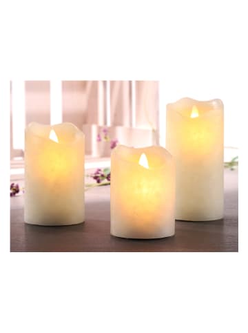 Nordheim Świeczki LED (3 szt.) w kolorze ciepłej bieli