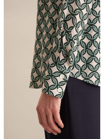 Seidensticker Bluse in Creme/ Grün
