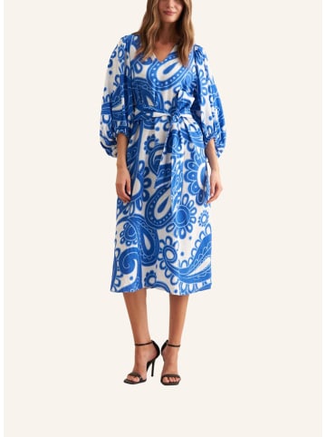 Seidensticker Kleid in Blau/ Weiß