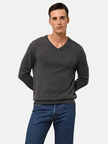 Just Cashmere Kasjmieren trui "Walt" antraciet