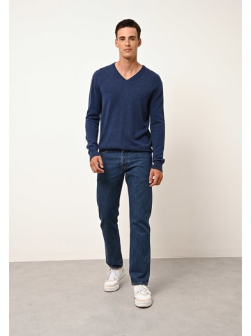 Just Cashmere Kasjmieren trui "Walt" blauw