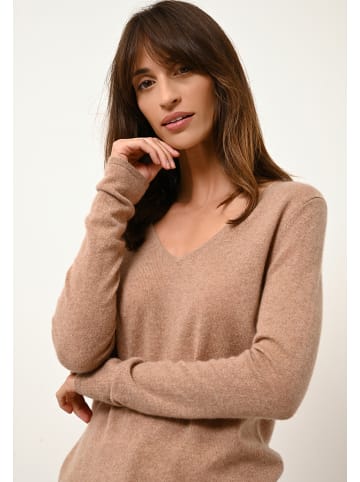 Just Cashmere Kasjmieren trui "Joan" camel