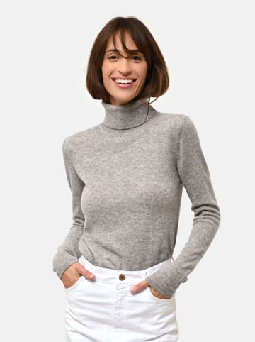 Just Cashmere Kaschmir-Rollkragenpullover "Ava" in Grau