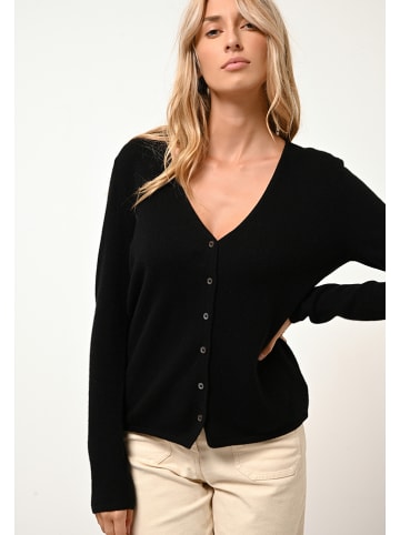 Just Cashmere Kaschmir-Cardigan "Norma" in Schwarz