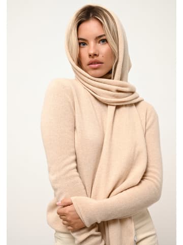 Just Cashmere Kasjmieren sjaal "Spencer" beige - (L)200 x (B)30 cm